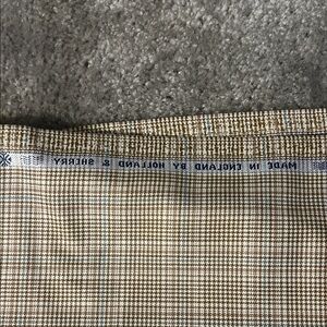 Holand & Sherry Super 100’s Wool plaid 2.66 yards 9oz 96” BTP